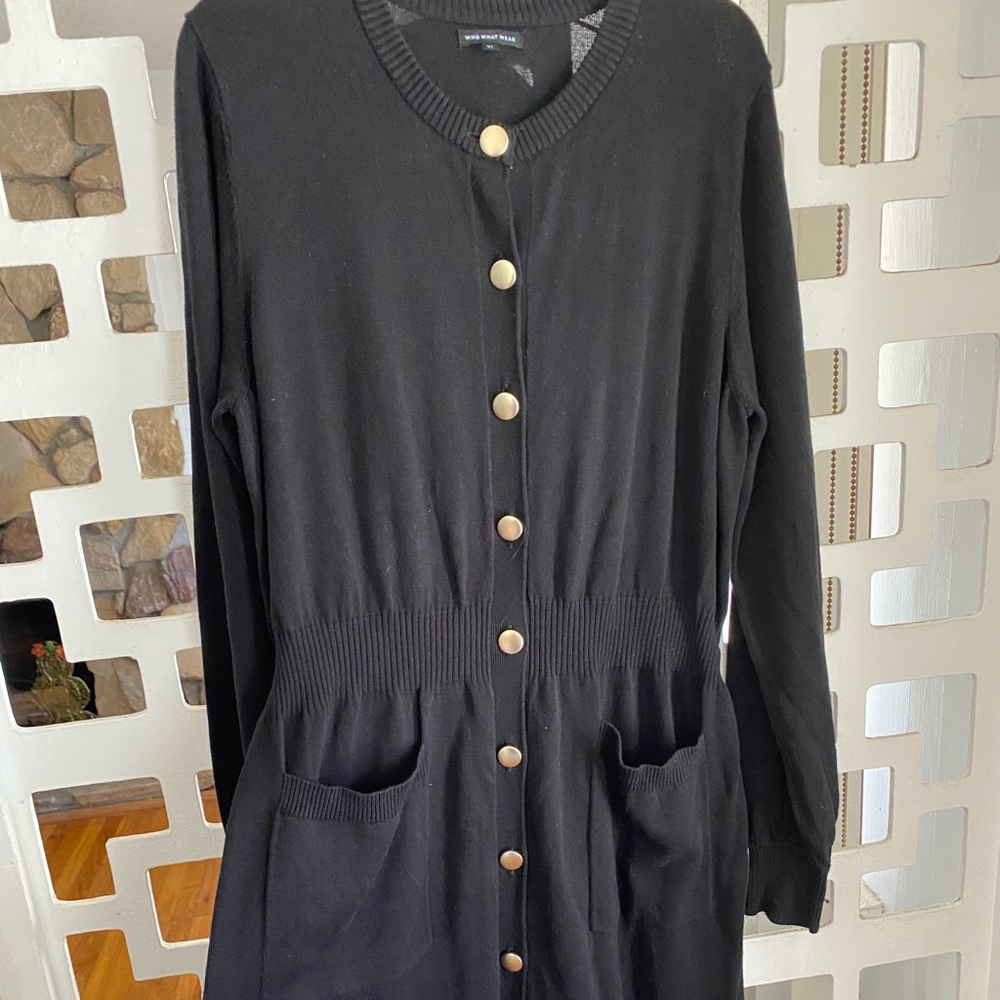Black sweater dress